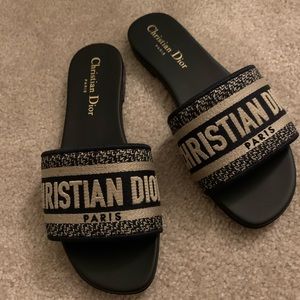Christian Dior flip flops slides